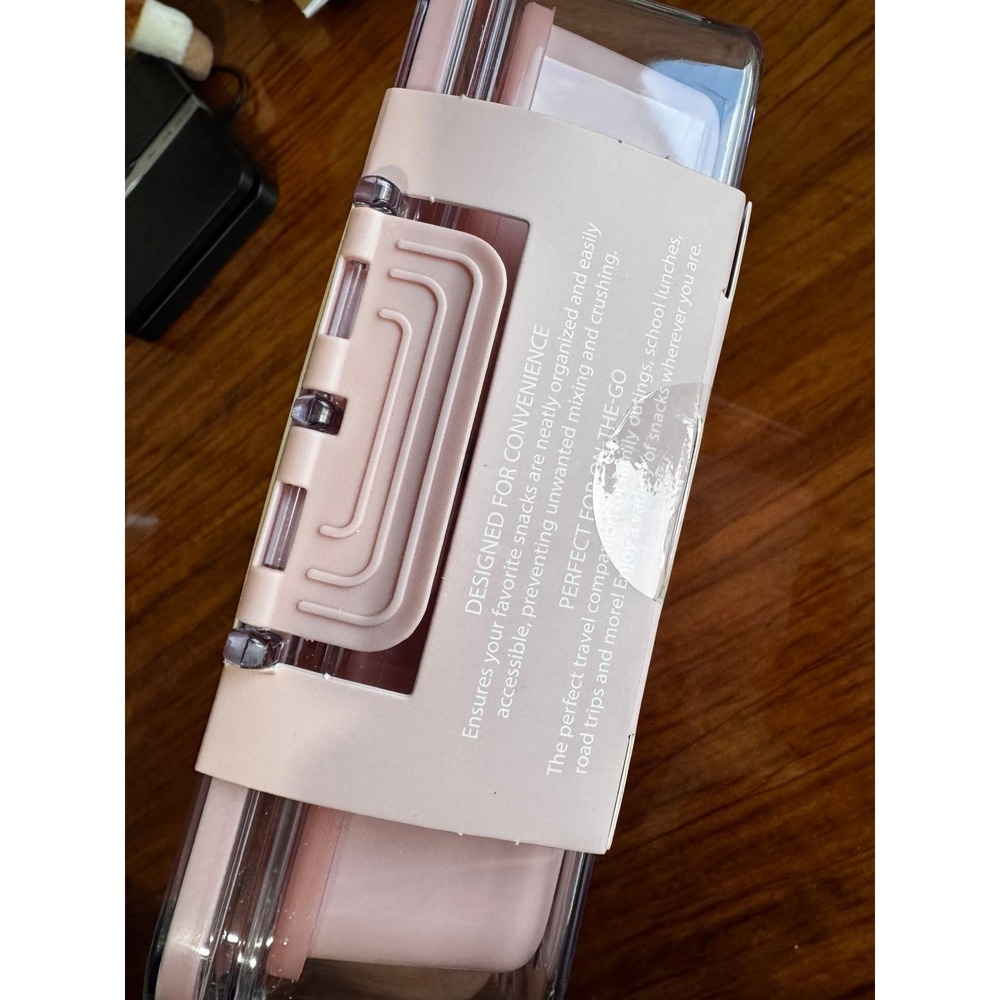 CWC Cook With Color On-The-Go Snack Box 8 Compartment Food Container Pink - Picture 9 of 12
